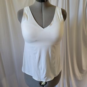 Soma Enbliss Tank Top with Built In Bra White